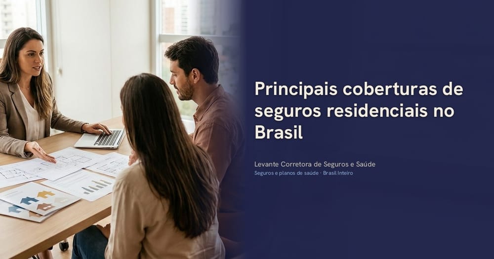 Principais coberturas de seguros residenciais no Brasil