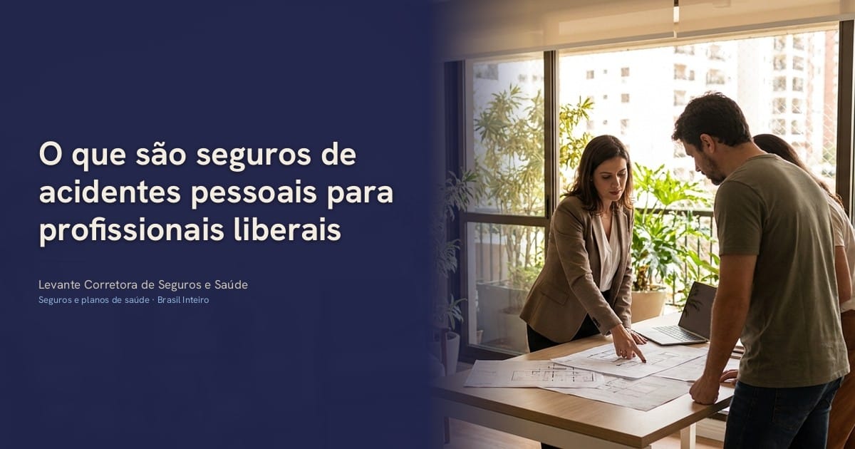 O que são seguros de acidentes pessoais para profissionais liberais